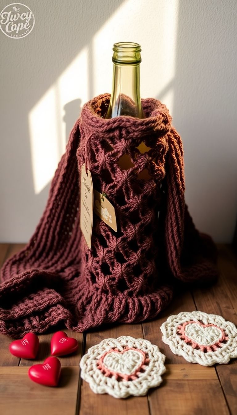 Unique Crochet Bottle Holder