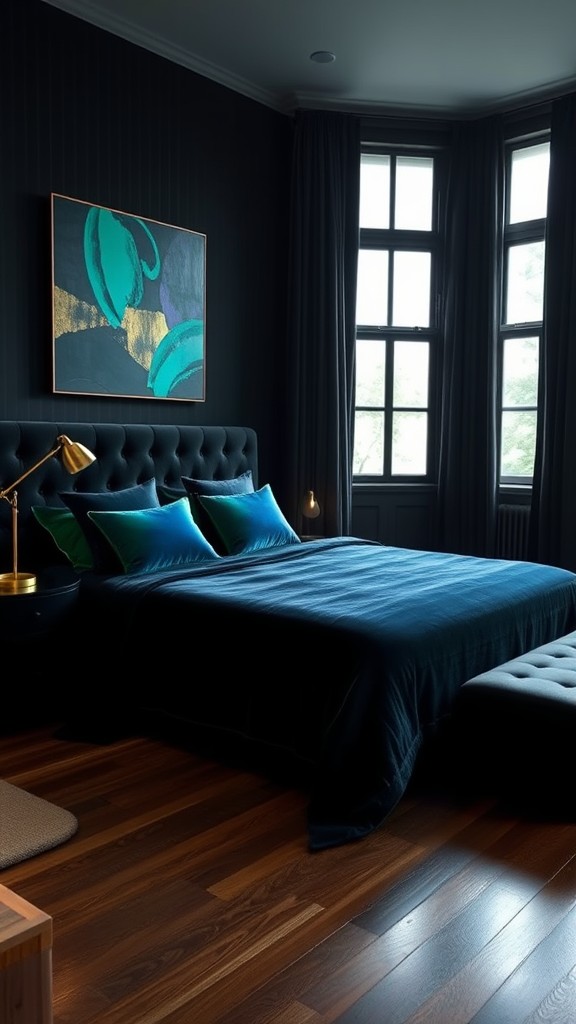 Use Black and Jewel Tones for Contrast