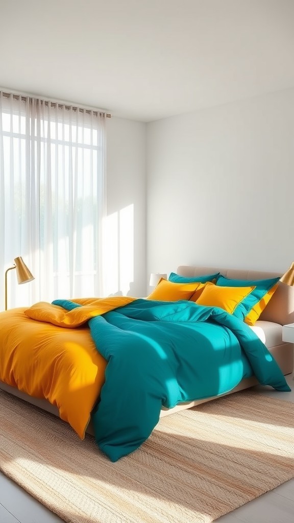 Use Bold Colored Bedding