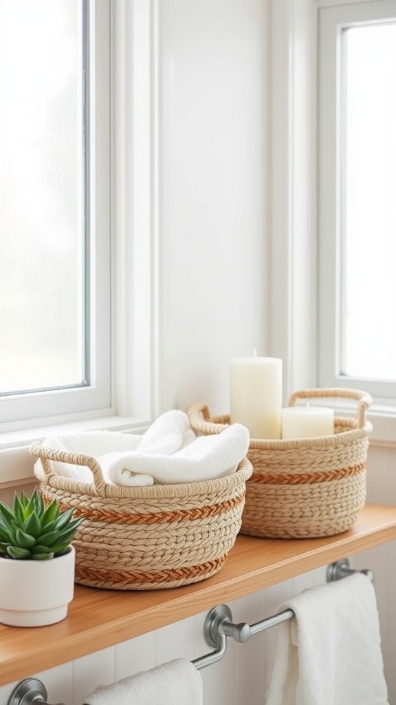 Use Decorative Baskets for Storage