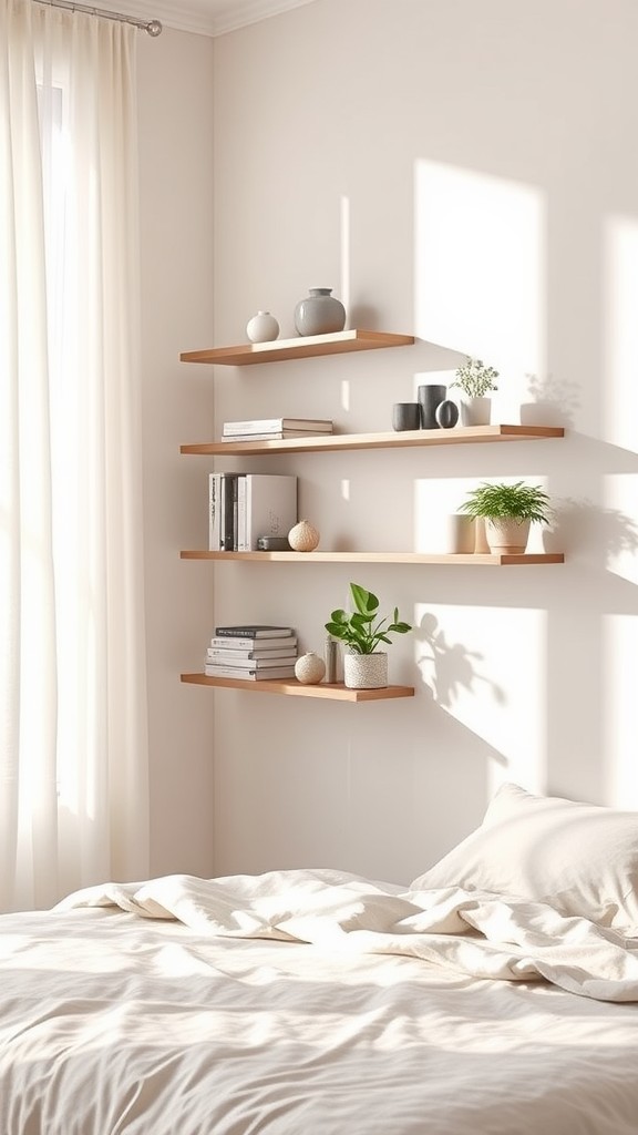 Use Floating Shelves for Storage