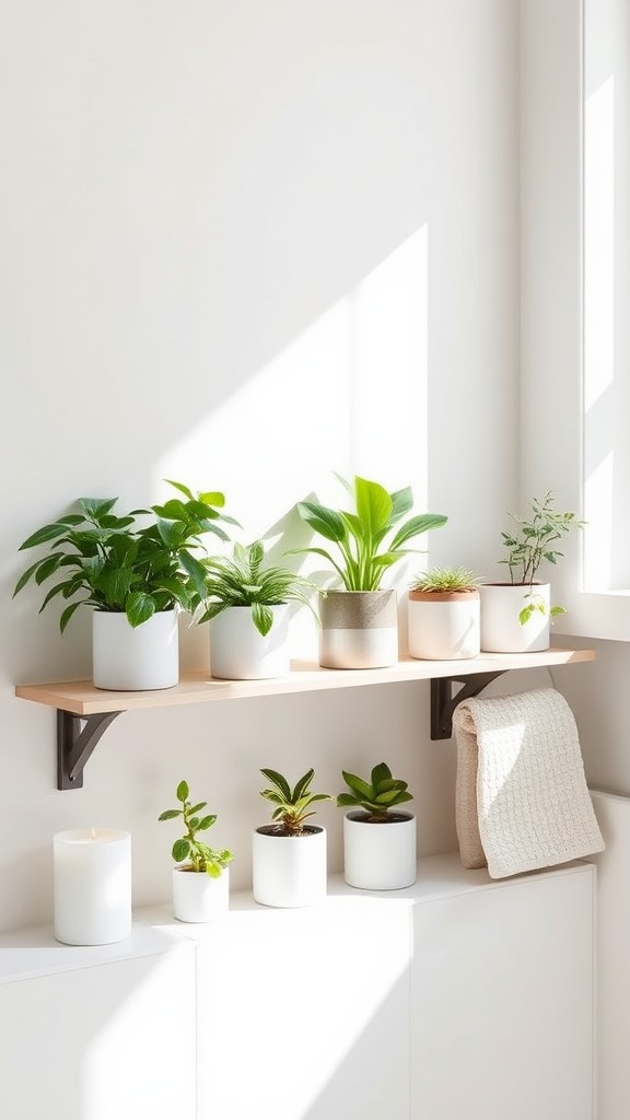 Use Potted Plants for a Touch of Green