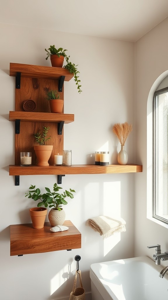 Use Reclaimed Wood for Shelving