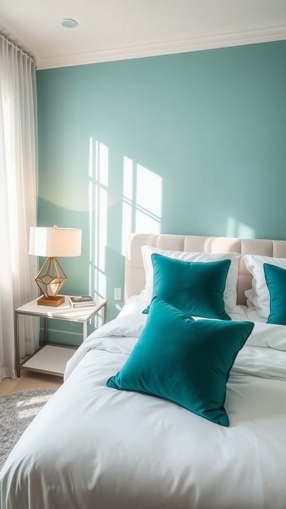 Use Teal Accessories like Lamps