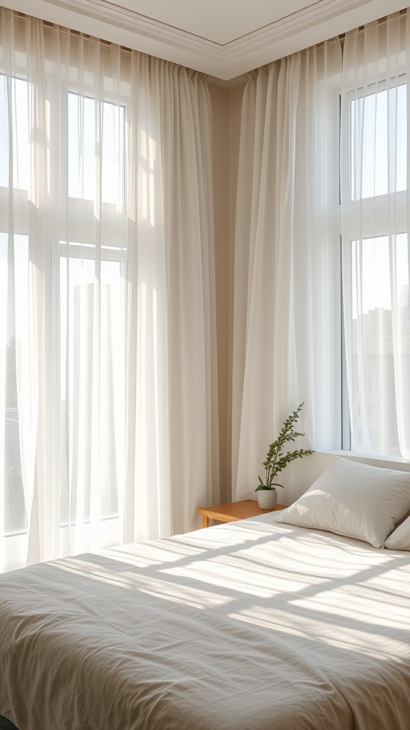 Utilize Natural Light with Sheer Curtains