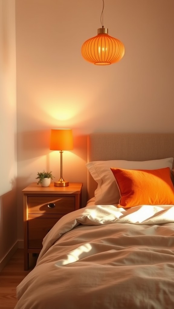 Utilize Orange Lamps and Lighting