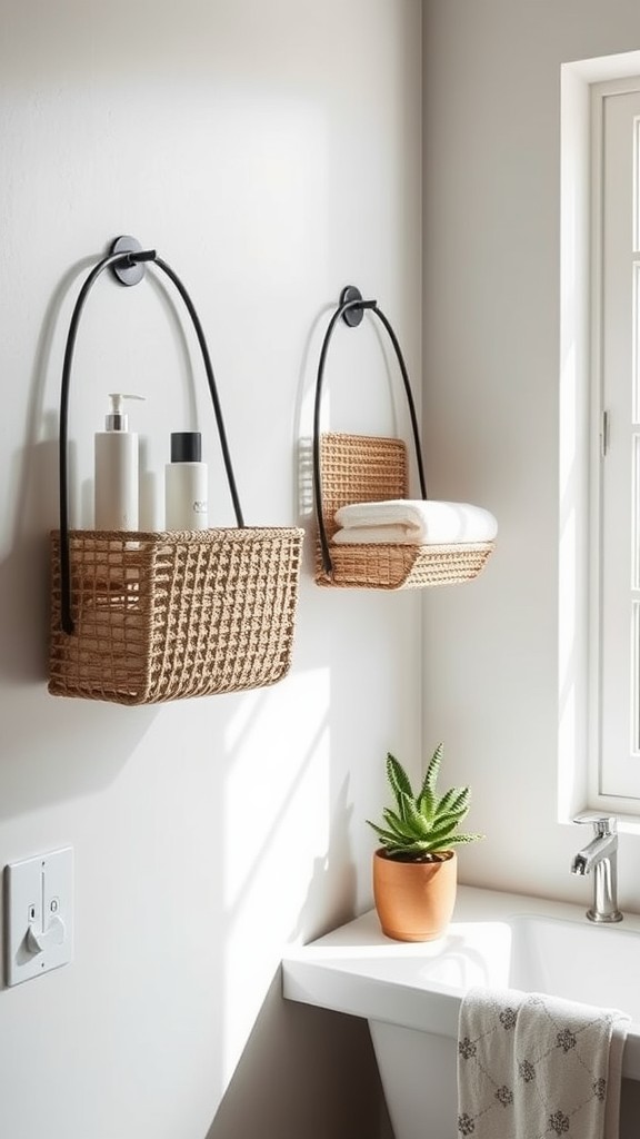 Utilize Wall-mounted Baskets