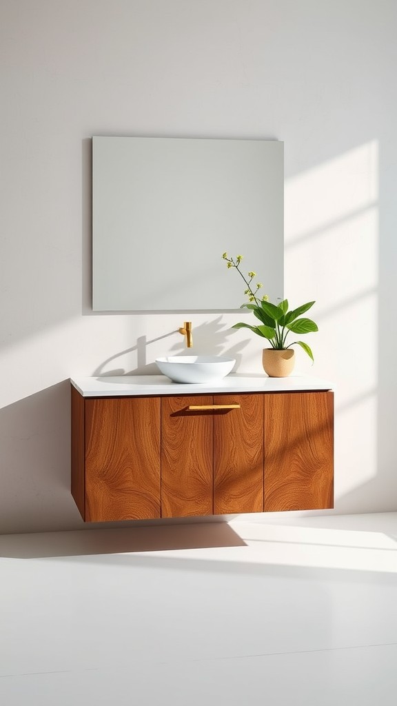 Vanity with Textured Finishes