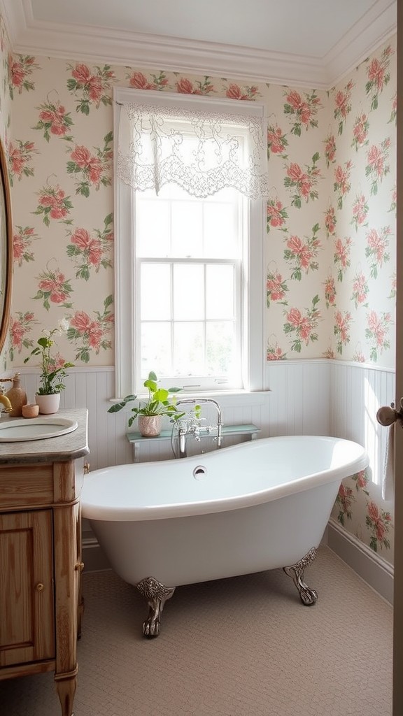 Vintage Charm with Clawfoot Tub