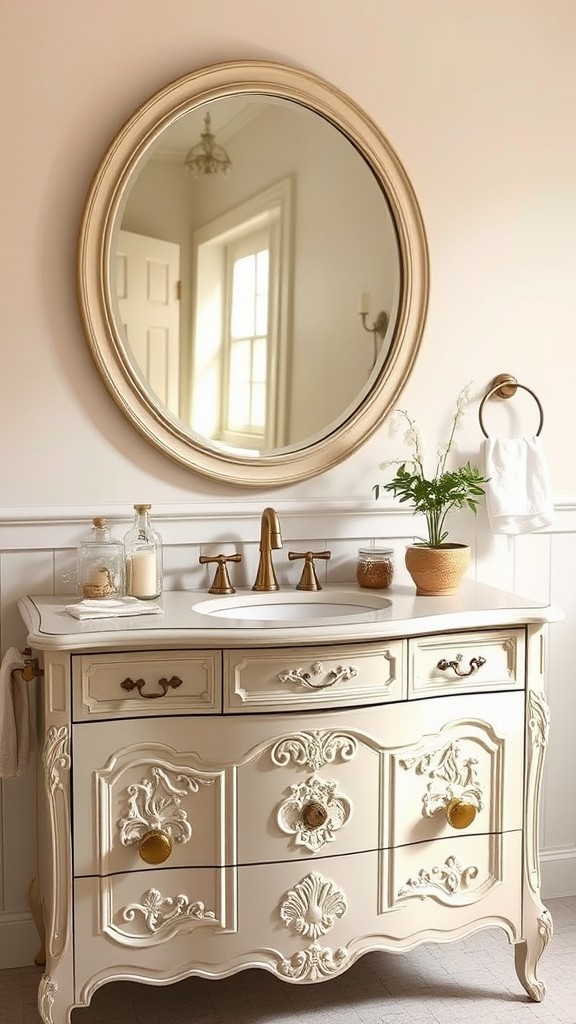 Vintage Dressers Converted into Vanities