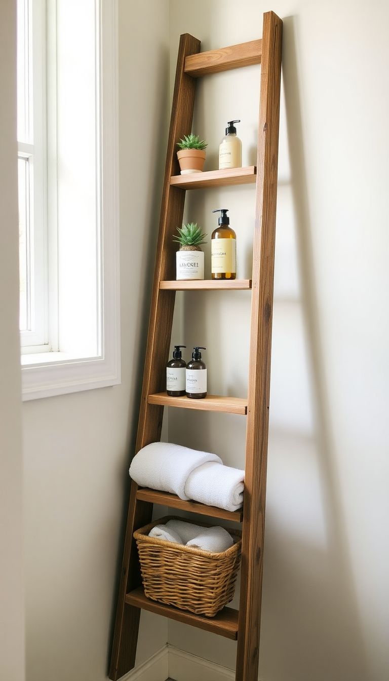 Vintage Ladder Shelf for Unique Display