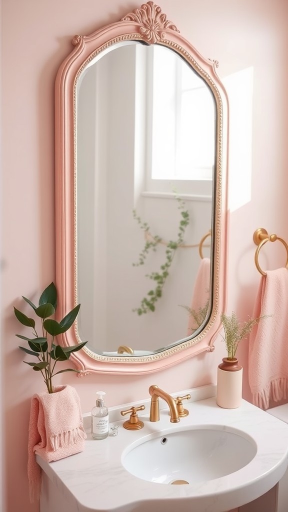 Vintage Pink Mirrors