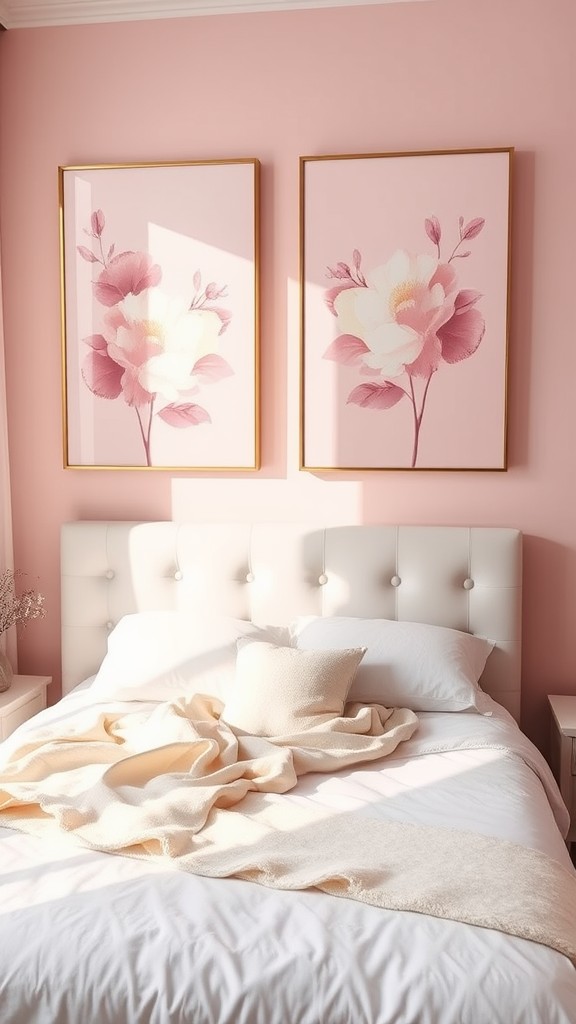 Wall Art with Pink Hues