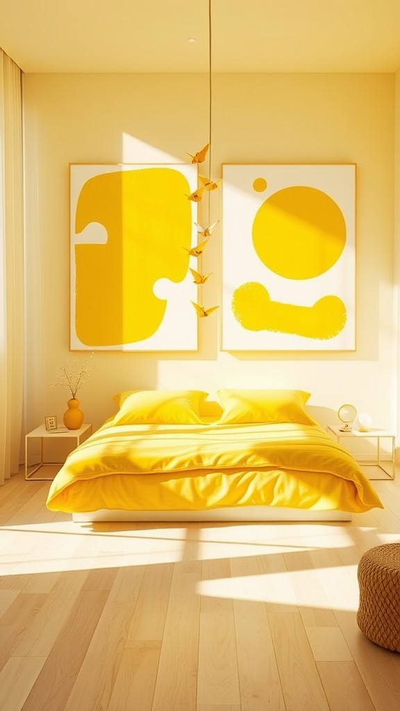 Whimsical Yellow Artwork