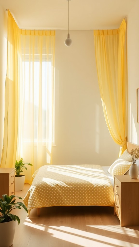 Yellow Curtains for Natural Light