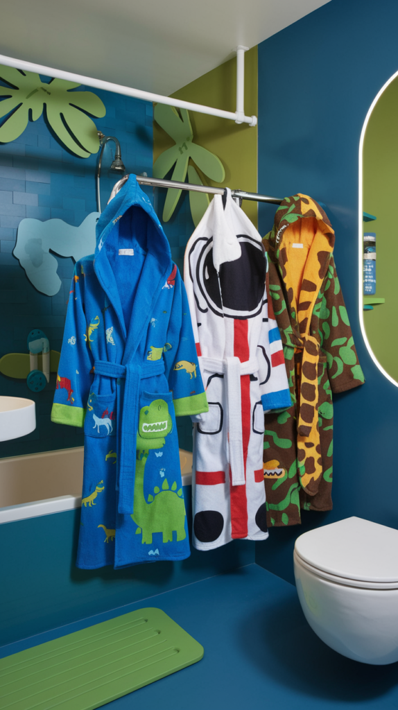 Adventure-Themed Bathrobes