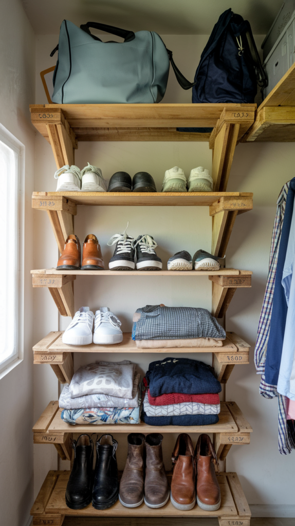 DIY Pallet Shelves