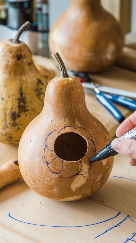 Preparing the Gourd