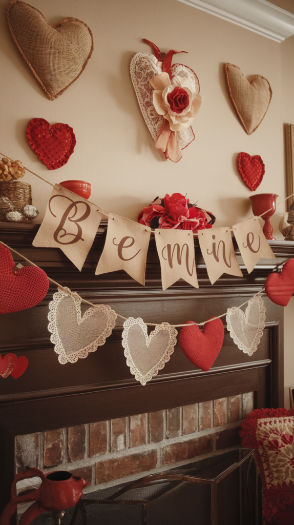 Vintage-Inspired Valentine’s Banners