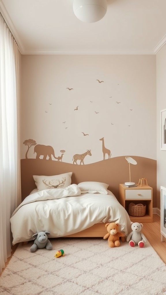 Animal Safari Accent Wall