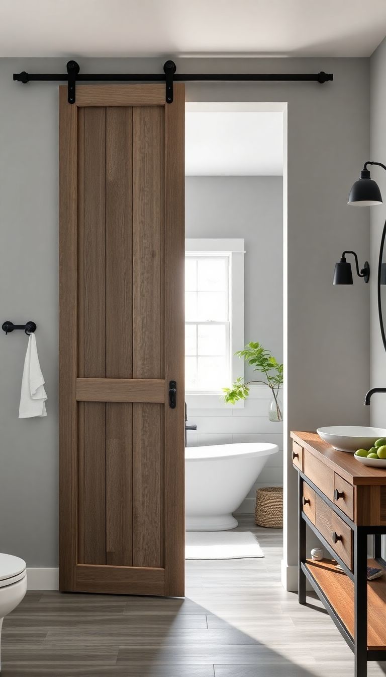 Barn Door for a Space-Saving Solution