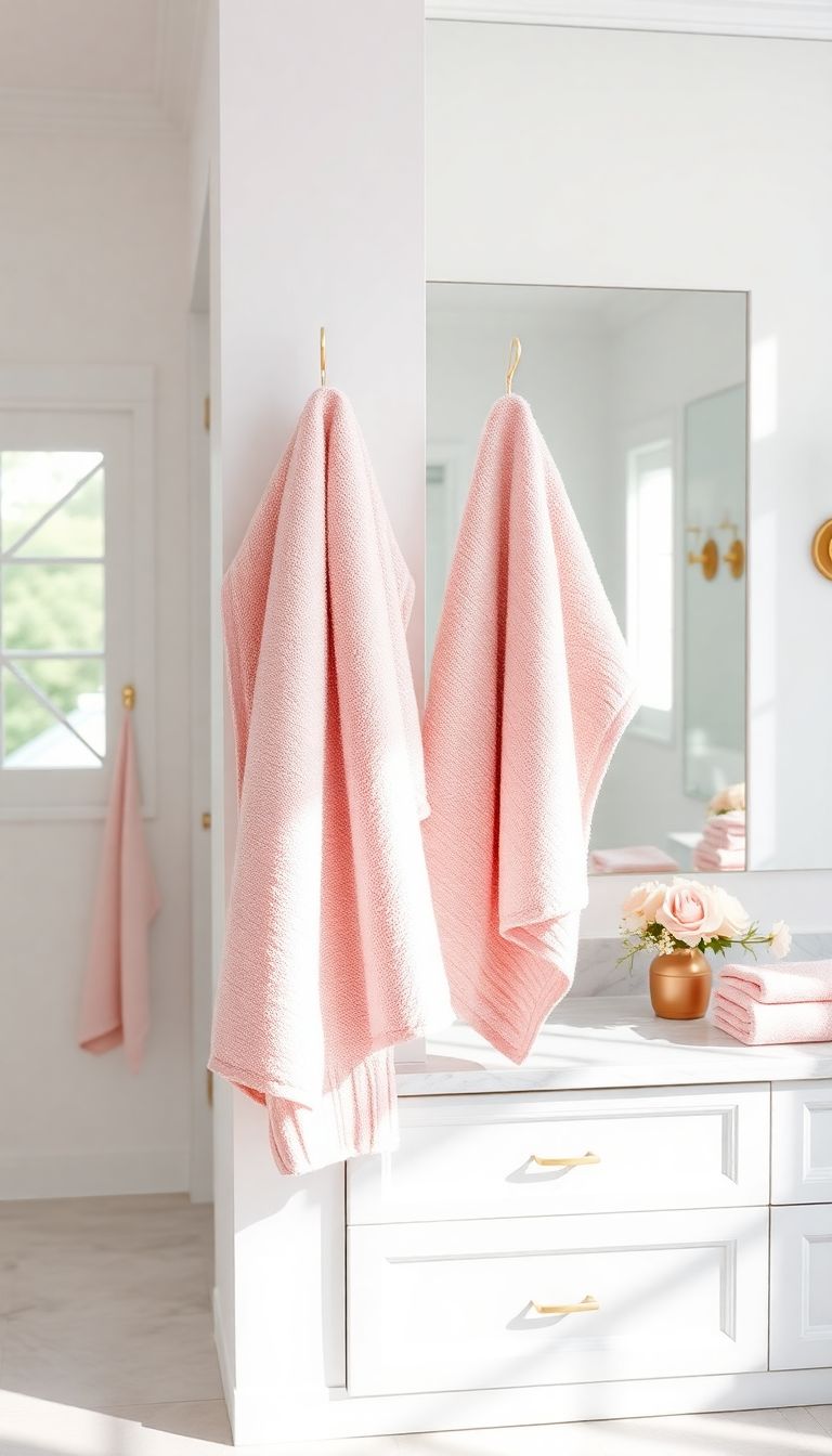 Pink Towels and Washcloths