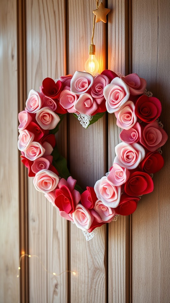 Valentine's Day-Themed Door Wreaths