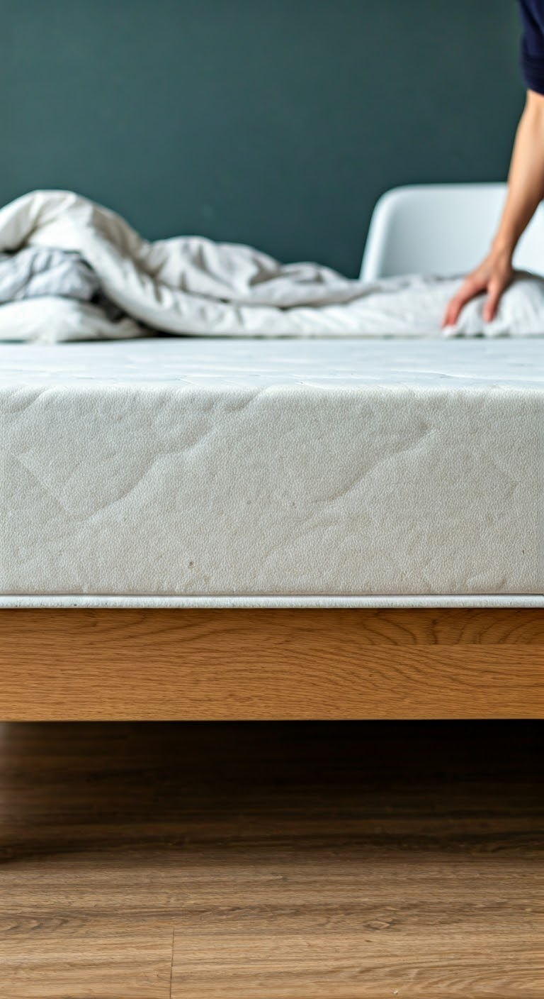 Preparing a mattress for cleaning