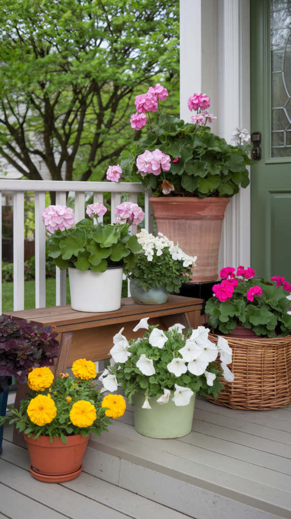 Add Vibrant Potted Plants