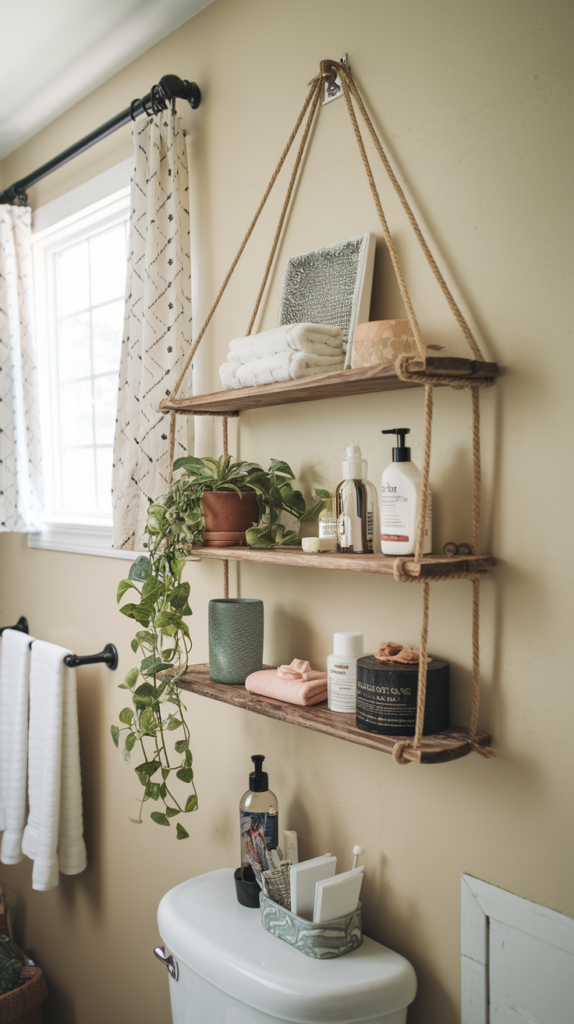 Charming DIY Hanging Shelf Solutions