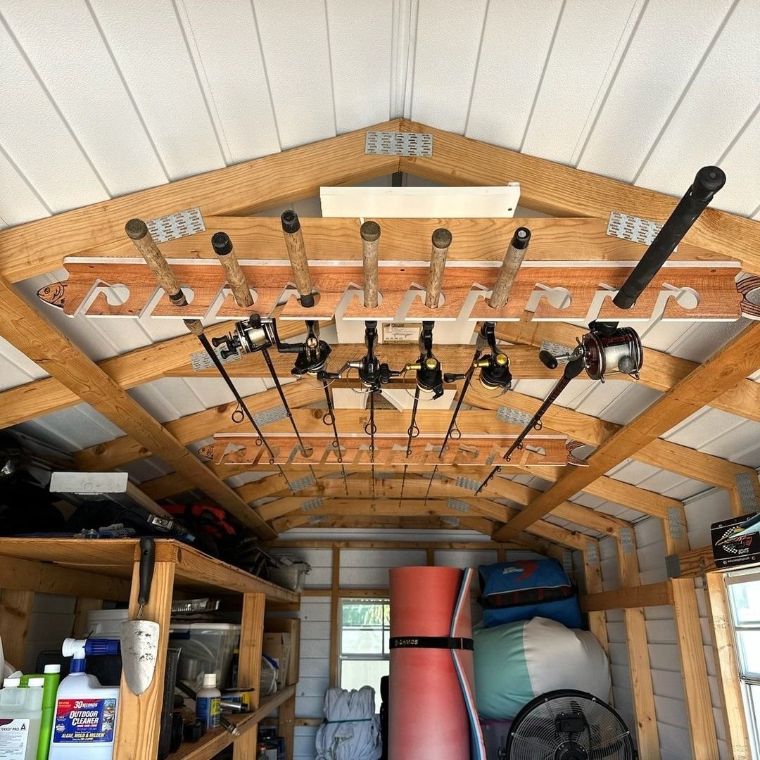 Ceiling Storage for Fishing Rods