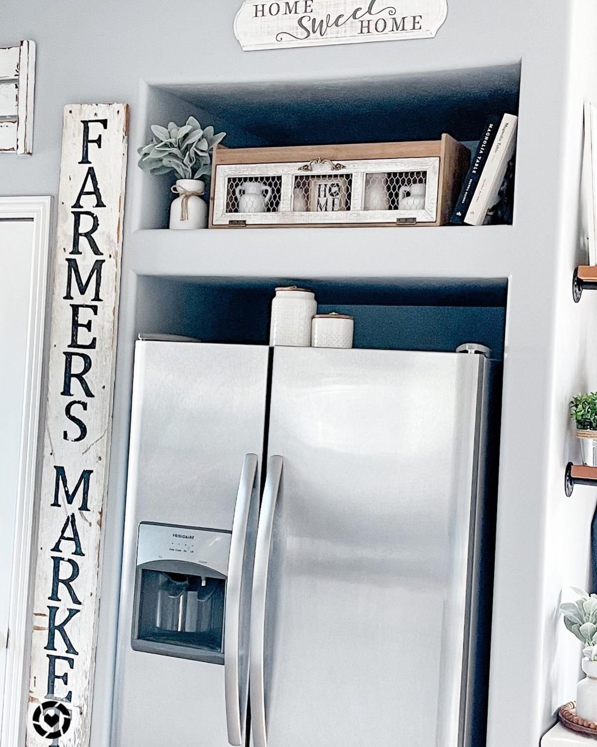 Charming Decor for Fridge Top