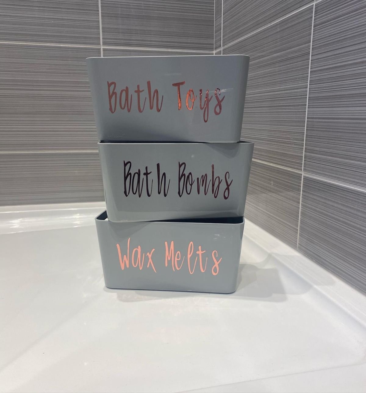 Chic Organizers for Bath Toy Storage