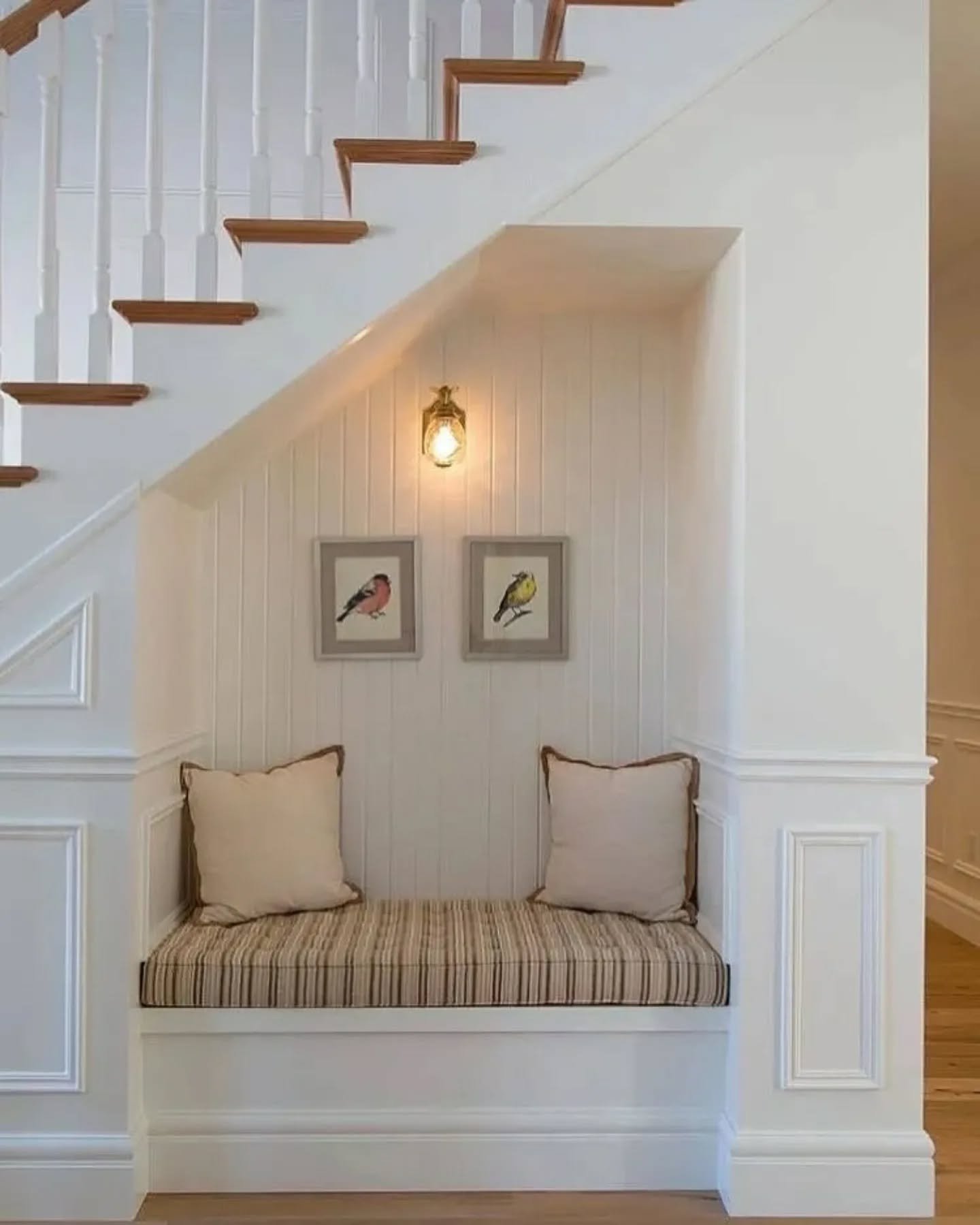 Cozy Under-Stairs Bench Seating Ideas