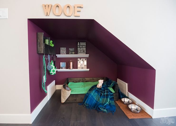 Cozy Under-Stairs Dog Nook Ideas