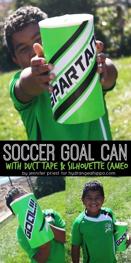 Create a Soccer Goal Donation Can