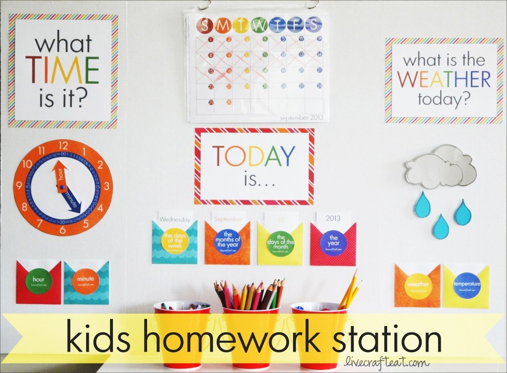 Create an Effective Kids Homework Zone