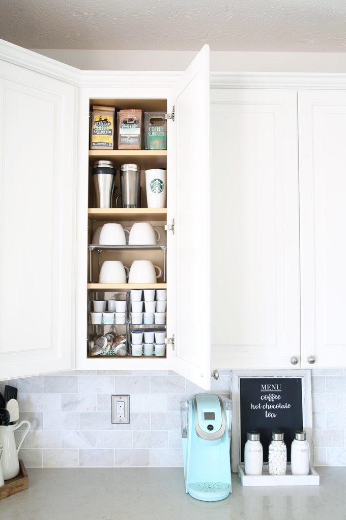 Create an Organized Coffee and Tea Station