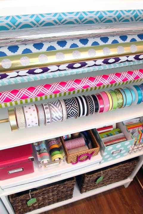 Create an Organized Gift Wrapping Station