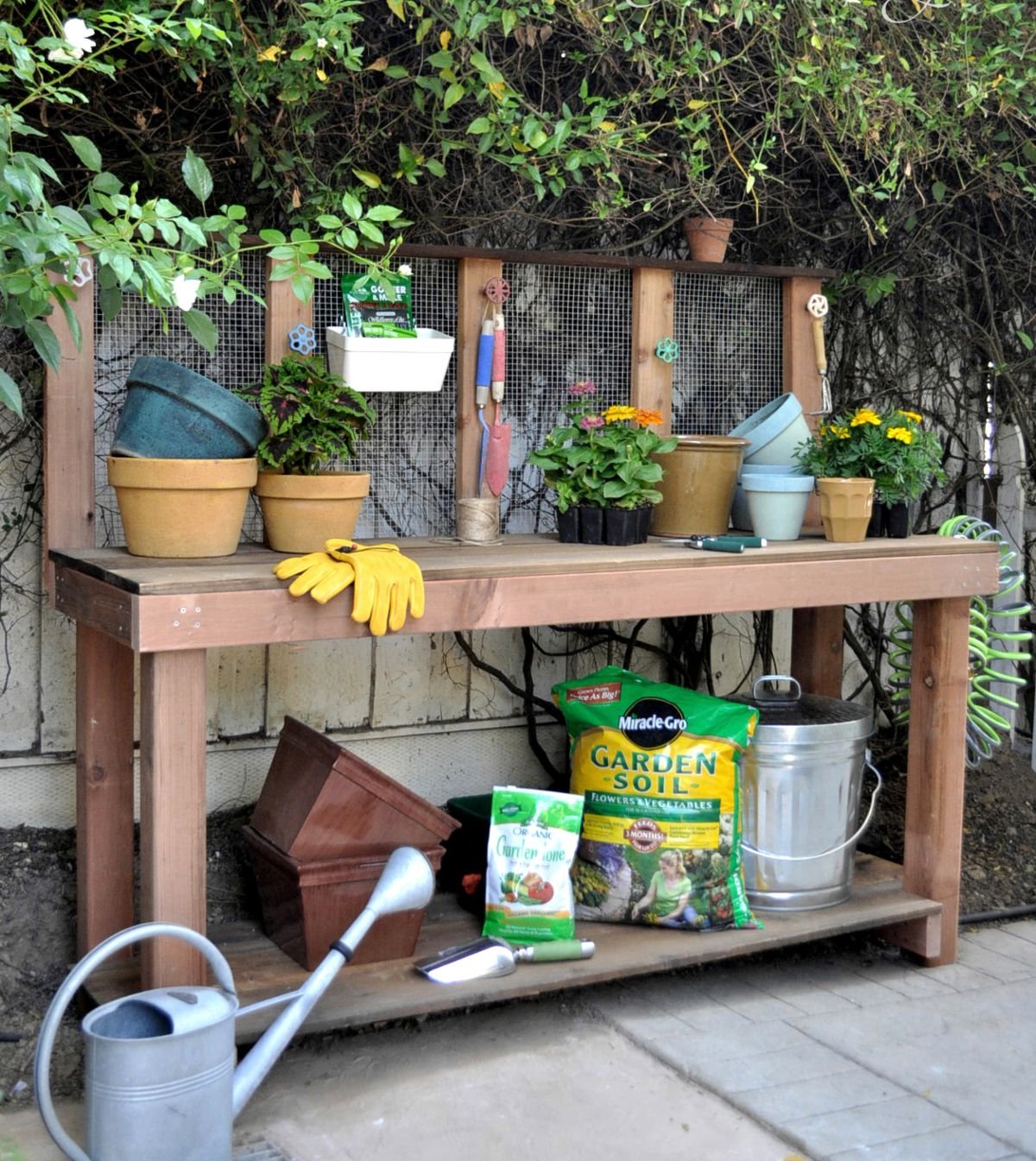 Creative Hanging Organizers for Garden Tools