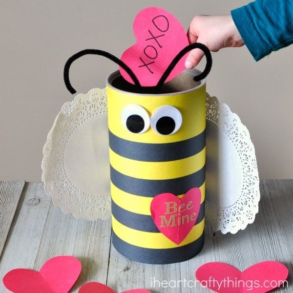 Cute DIY Bee Valentine Craft Idea