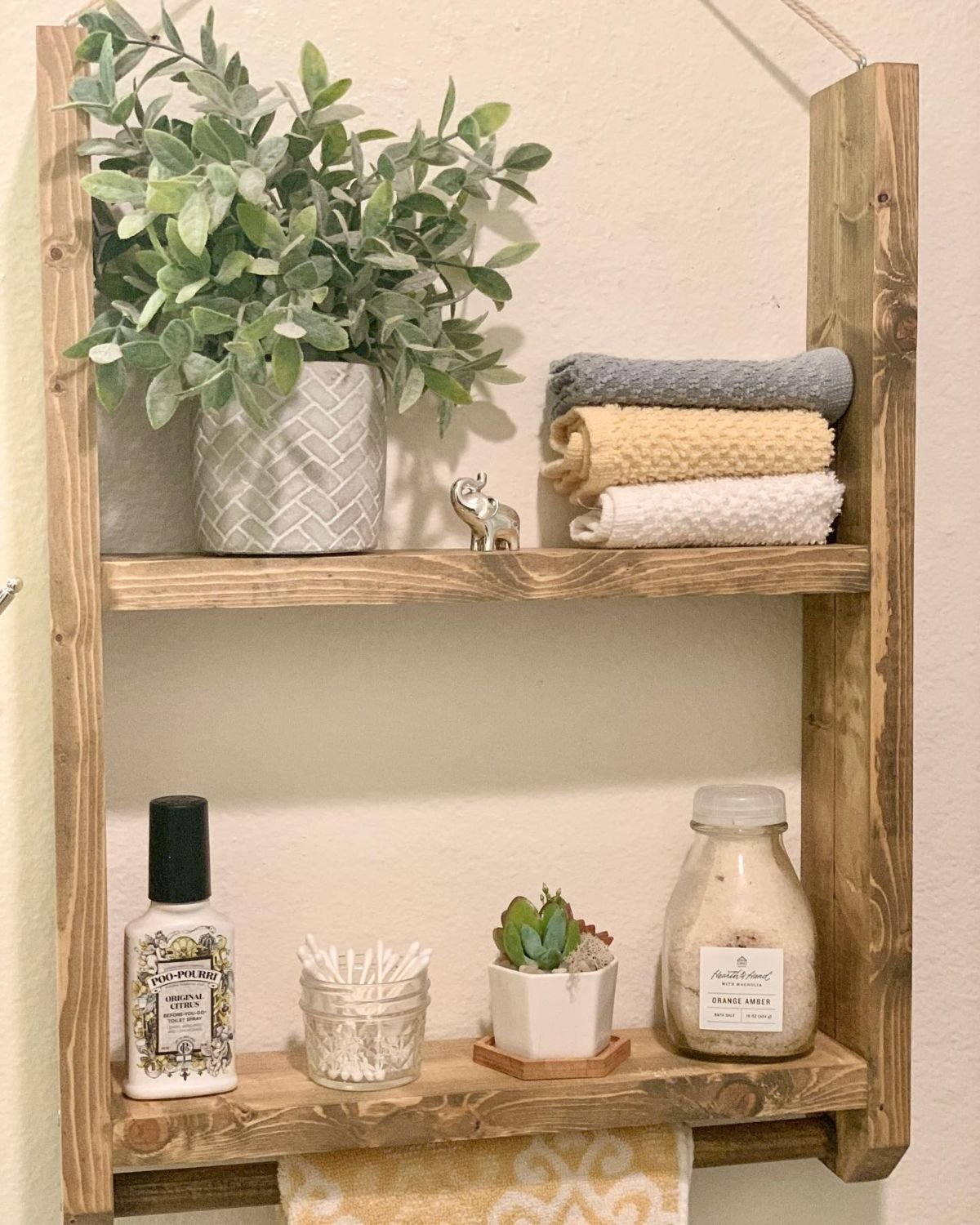 DIY Display Shelves for Toilets