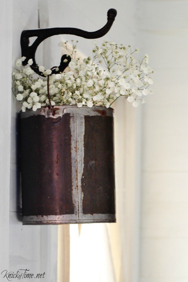 DIY Vintage Hanging Flower Can