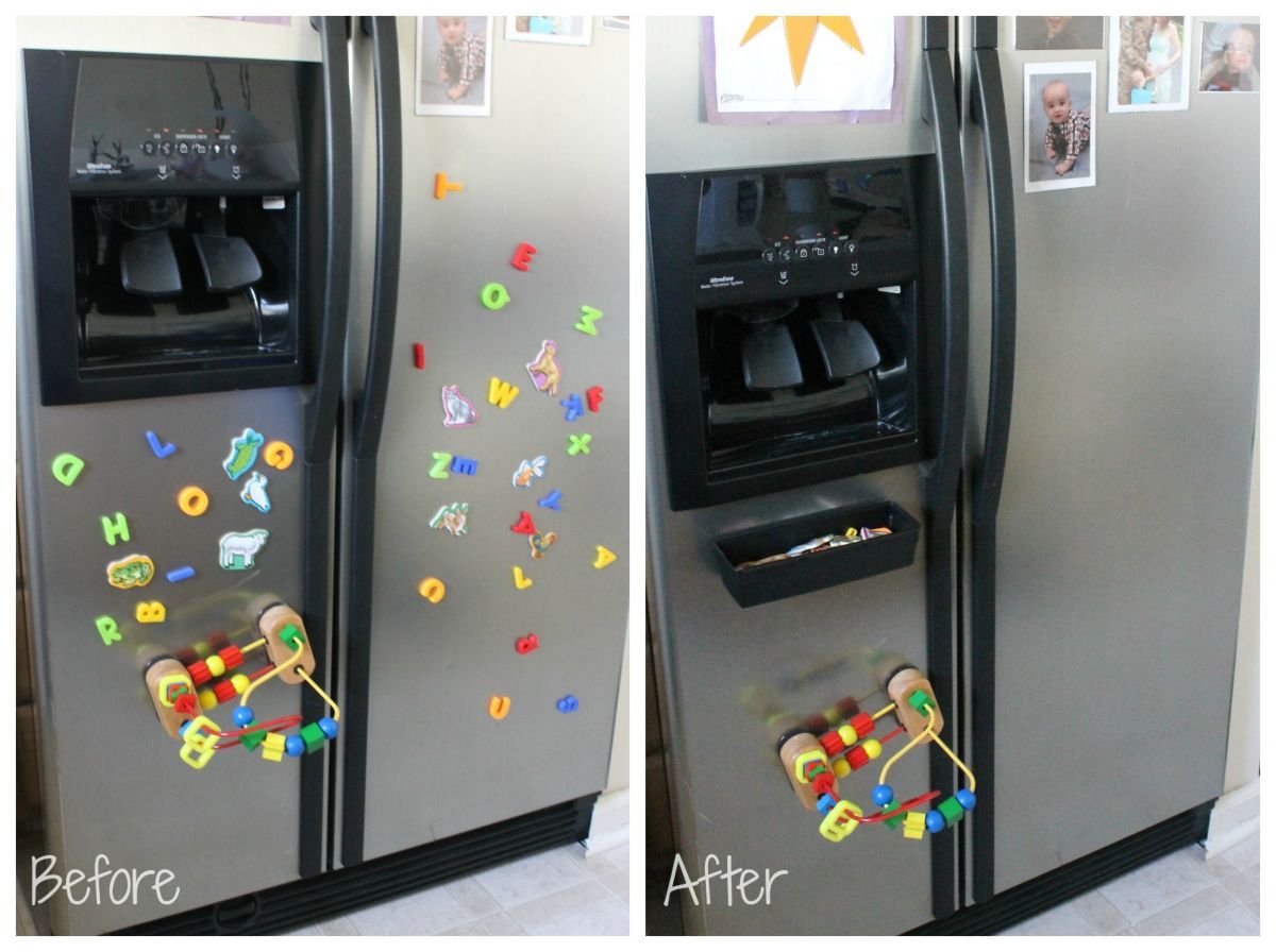 Efficient Fridge Organizer with Magnet Tray