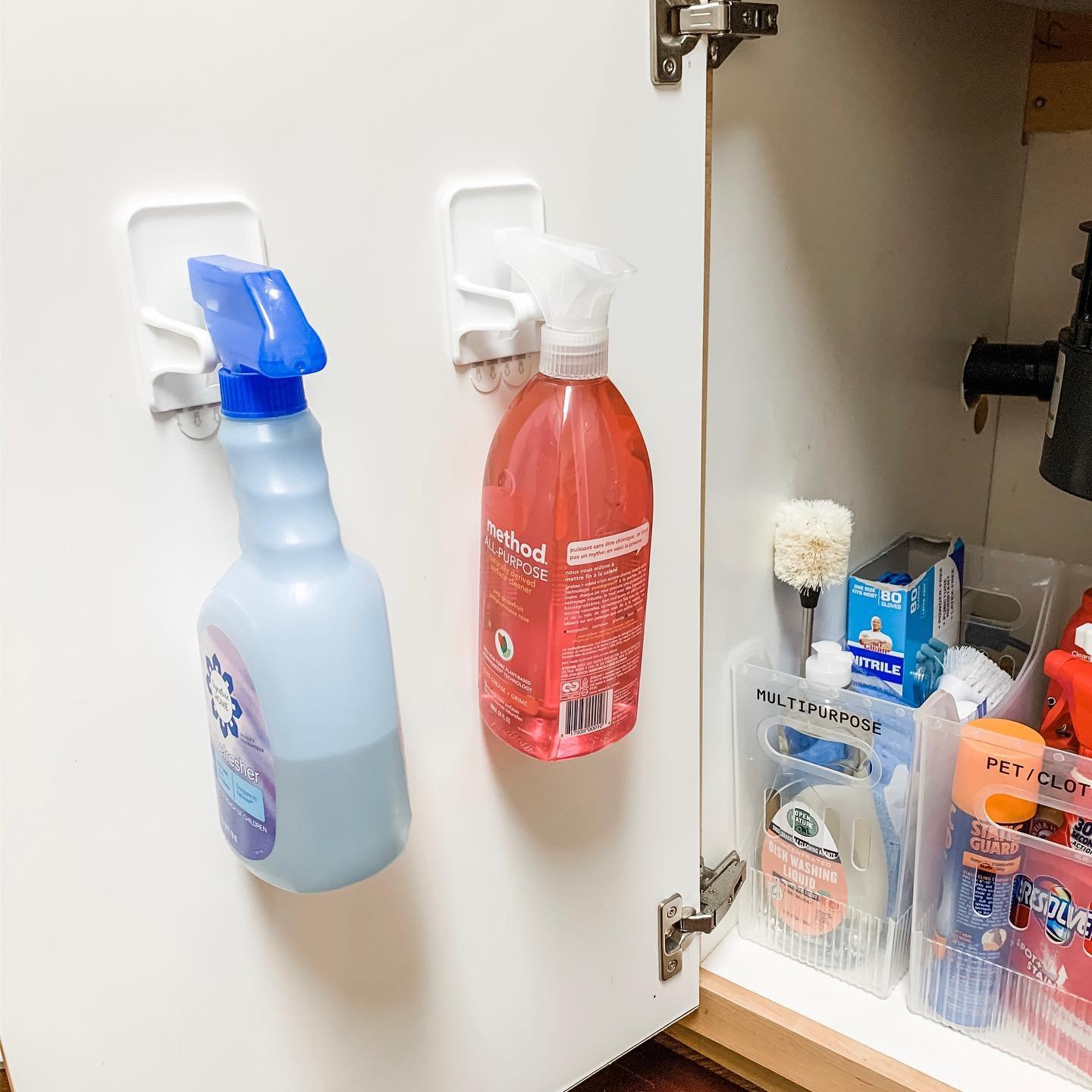 Efficient Spray Bottle Storage