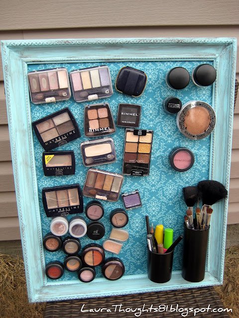 Effortless Makeup Organization with Magnets