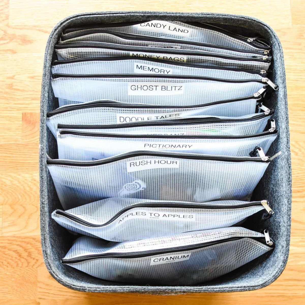 Effortless Organization with Zippered Pouches