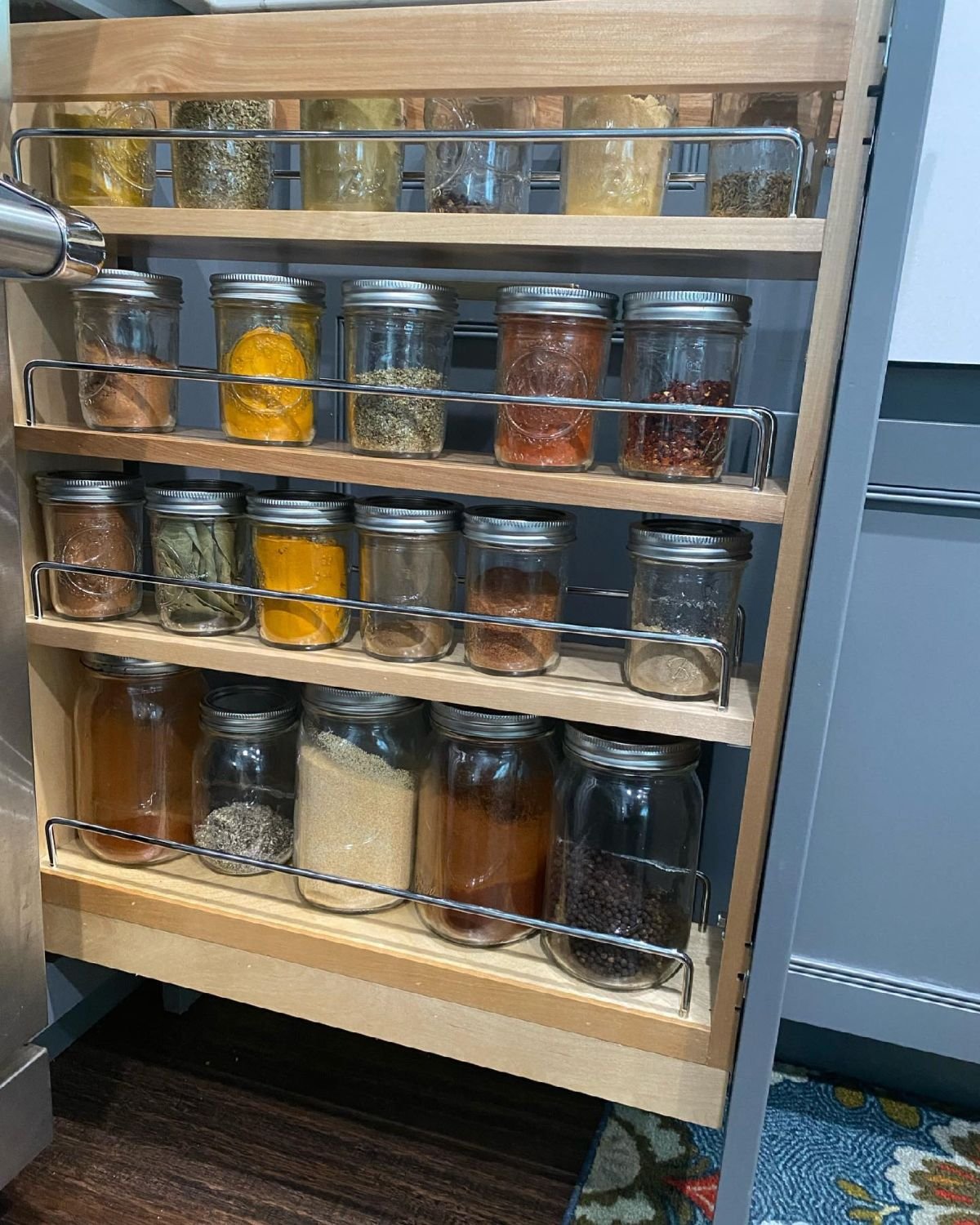 Enhance Kitchen with Pull-Out Spice Drawer