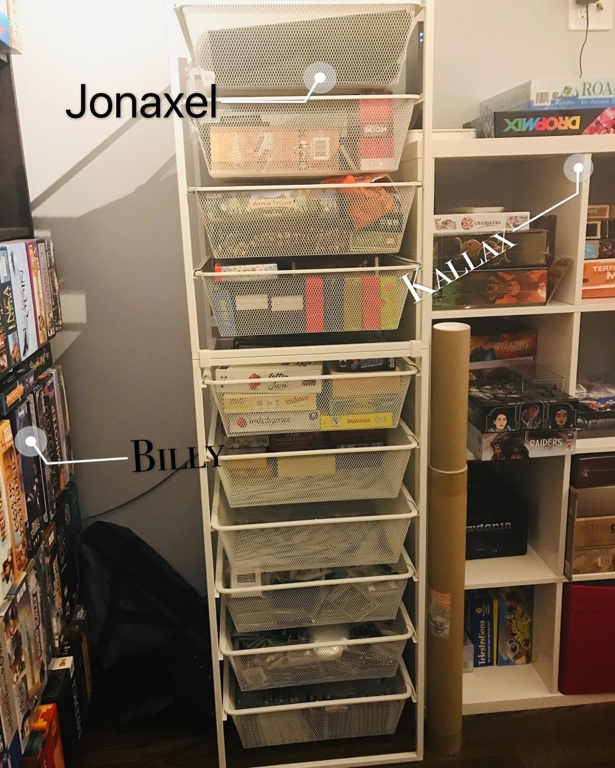 IKEA Jonaxel Drawers for Game Storage