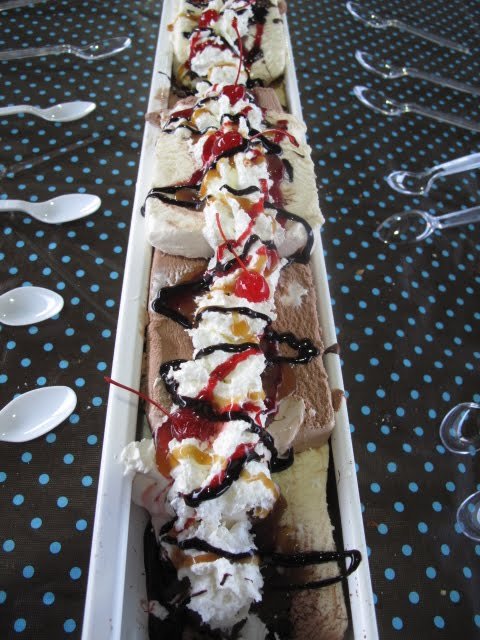 Indulge in a Giant Banana Split